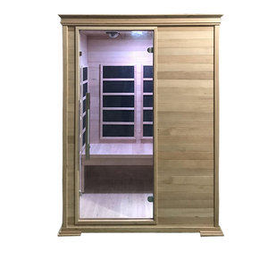 Sistema de música equipado clásico tradicional Hemlock doble hogar interior infrarrojo lejano Sauna Panel de Control de computadora garantía de 2 años - Product Image 1