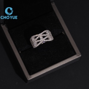 Hot Sale 925 Sterling Silver Moissanite <b>Rings</b> <b>Mens</b> Iced Out Moissanite HipHop Style Jewelry <b>Rings</b> Pass Diamond Test in Stock GRA - Product Image 5