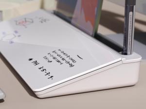 Amazon Top Rank <span class=keywords><strong>Glass</strong></span> Máy Tính Để Bàn Bảng Trắng Khô Xóa Bảng Máy Tính Bàn Pad Bàn Phím Đứng Bảng Trắng Với Ngăn Kéo Bàn Tổ Chức - Product Image 6