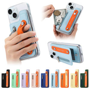 Étui en PU pour Galaxy Z Fold 6 2024 avec fermeture à bouton, dragonne, support et porte-cartes, protection RFID pour téléphone - Product Image 4