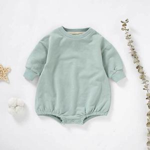 Mameluco de Algodón para Bebés y Niños Pequeños, Cierre con Botones a Presión, Unisex, Color Sólido para Toda Temporada, Estilo Chic, Ropa Informal para Uso Diario al Aire Libre - Product Image 2