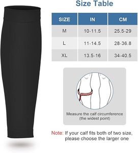 Компрессионный бандаж для икры унисекс 20-30 мм рт. ст., накладка на ногу для футбола, поддержка при ишиасе, защита икры для работы и бега - Product Image 5