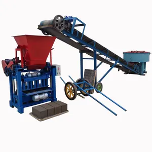 Factory Low price DX4-35B with hopper Concrete hollow block making machine price cement block maker popular in 2023