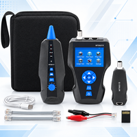 NF8601S Traceur de câbles portable, testeur de tonalité, kit de test de câbles, testeur de ports PoE, USB rechargeable, testeur RJ45 BNC Coax