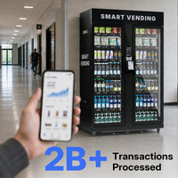 Máquina Expendedora de Refrigerios de Alta Resistencia XMAI con Certificación CE y FCC, Compatible con Google Pay y Apple Pay para Uso en Estadios, 4G, 1100L