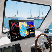 Moniteur industriel 15,6 18,5 21,5 pouces 16:9 USB tactile pour marine/yachts, étanche, anti-reflet, 10 points
