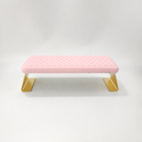 Nouveau coussin de repose-bras confortable pour manucure, portable et détachable, en métal, pour pédicure et nail art, idéal pour les outils de salon de beauté.