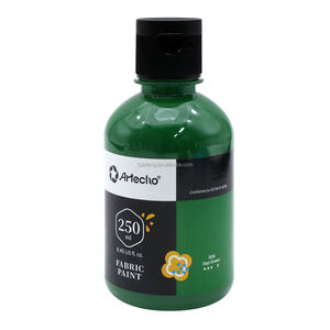 Pintura para Tela Artecho Artist, Espesante para Pintura - Verde Savia 250ml/8.45oz, Pintura Impermeable para Ropa, Suministros para Arte Textil - Product Image 1