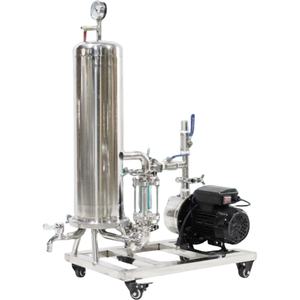 เครื่องกรองสุราอัตโนมัติแบบตั้งโต๊ะ ทำจากสแตนเลส ใช้ดินไดอะตอมเมเชียส สำหรับการกรองและทำให้บริสุทธิ์สุรา เช่น วิสกี้ น้ำหอม เหมาะสำหรับการใช้งานเชิงพาณิชย์ - Product Image 1