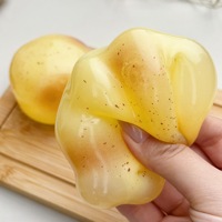 Pallina Antistress Modellabile in Olio di Cocco, TPR, Non Risale, Simile a Gelatina, Traslucida, Giocattolo Sensoriale, Vendita all'Ingrosso