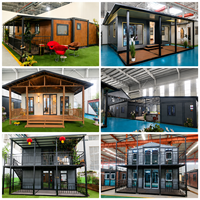 Maison conteneur extensible de luxe au design européen, étanche, préfabriquée, pour café-restaurant modulaire et usage commercial