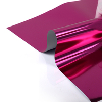 Vinyle thermocollant métallisé souple, film PU extensible pour vêtements et textiles