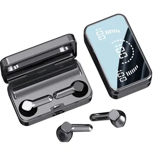 Low latency stereo earphone,waterproof True BT Earbuds,Noise cancelling Wireless Headset USB CHARGE YOUR PHONE