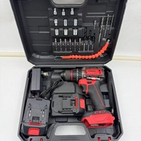 Kit d'outils de perceuse électrique et de perceuse à percussion en gros d'usine avec batterie au lithium rechargeable et garantie d'un an