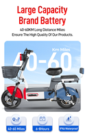 Vélo Électrique Urbain Adulte Modèle 2026 Dernière Génération, Moteur Puissant 48V, Électronique Intelligente, Deux Roues, Autonomie 50KM, Vente en Gros
