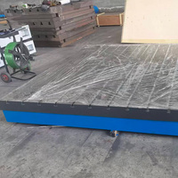 Plateforme en fonte sur mesure de haute précision avec rainures en T, surface en fonte rainurée, plaque de surface en fonte et équipement