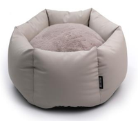 Lit de couchage pour animaux de compagnie confortable et fermé à six côtés, avec coussin intérieur en peluche douce, pour chiots et chatons