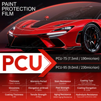 Film de protection automobile PPF en vinyle, film PC PPF TPU 190/215 microns, nouveauté 2025, garantie 15 ans, anti-jaunissement, résistant au vieillissement, finition brillante