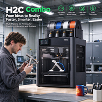 Printer 3D Bambo H2C Combo Versi EU UK, Tidak Terkunci, Baru, Asli, Antarmuka Pengoperasian yang Ramah Pengguna