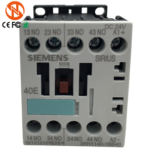 Contacteur relais de commande intermédiaire auxiliaire de signal à bornes à vis Siemens neuf d'origine 4 NO 24 V CC 3RH1140-1BB40 - Product Image 3
