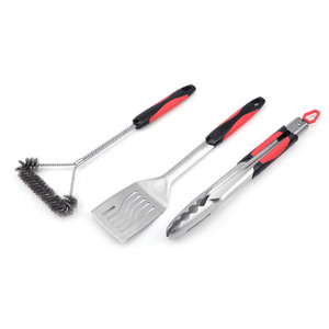 ชุดอุปกรณ์ปิ้งย่าง 3 ชิ้น ตะหลิวสแตนเลส ที่คีบ แปรงอเนกประสงค์ สำหรับทำบาร์บีคิวกลางแจ้ง - Product Image 2