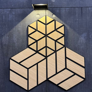 Bande insonorisante WAVE personnalisée <span class=keywords><strong>à</strong></span> dé<span class=keywords><strong>coller</strong></span> et <span class=keywords><strong>à</strong></span> <span class=keywords><strong>coller</strong></span> pour <span class=keywords><strong>plafond</strong></span> et mur en bois et pour animaux de compagnie, panneau acoustique en bois <span class=keywords><strong>à</strong></span> lamelles - Product Image 1