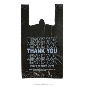 ถุงเสื้อกั๊ก HDPE รีไซเคิลรักษ์โลก ถุงเสื้อยืด LDPE รักษ์ธรรมชาติ สำหรับร้านเบเกอรี่ ขนมอบ และถุงช้อปปิ้งพลาสติก - Product Image 3