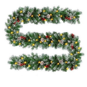 Best-selling Cross-border Exclusive Handmade American Style Christmas Wisteria Artificial Decor 27-meter PVC Garland - Product Image 1