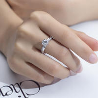Bague en diamant de laboratoire IGI de 14 carats, taille ronde, 1 carat, bague de fiançailles en diamant de mariage