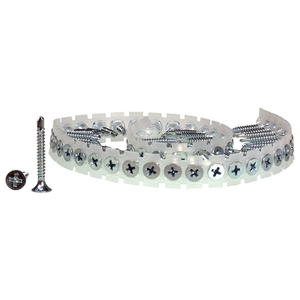 Vis à cloison sèche en plastique 3,5*25mm, acier à faible teneur en carbone, finition oxyde noir/plaqué, tête cruciforme - Product Image 3