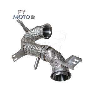 Collecteur d'échappement pour <span class=keywords><strong>AMG</strong></span> X290 GT43 GT50 GT53 / W213 E53 C257 CLS43 CLS53 / W167 GLE53 OPF / GPF avec bouclier thermique - Product Image 3