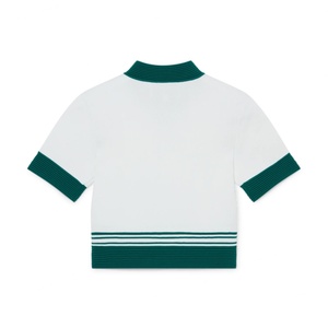 Conjunto Deportivo de Tenis, Pickleball y Golf con Logotipo Bordado Personalizado del Fabricante, Camisetas de Algodón Transpirable para Mujer, Suéter de Punto y Minifalda - Product Image 5