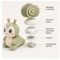 AI Emotion Eyes Snail, Compagnon de câlin chaleureux pour les nuits calmes, Présence apaisante pour les enfants, Confort doux à chaque instant