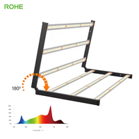 Rohe pas cher dimmabl 4*4 6 bars samsung lm281b led intérieur 650w 600w spectre complet uv ir élèvent la lumière