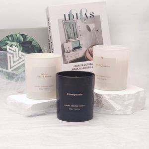 Velas Aromáticas Modernas en Frascos de Vidrio con Aroma a Jazmín Blanco y Granada, Cera de Soya Ecológica, 200g, Decoración para el Hogar - Product Image 3