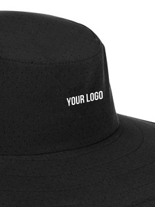 Chapeau Boonie à large bord personnalisé avec sangle sous le menton, idéal pour le safari et la pêche en extérieur, en sergé de coton respirant de qualité supérieure, fabricant OEM ODM, taille unique - Product Image 5