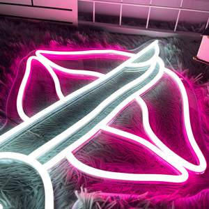 Labbra LED Neon Sign Custom Nail Neon Sign Be Quiet Neon Sign Home Room Party Decor, personalizza Logo acrilico Signer per salone di bellezza - Product Image 3
