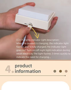 Veilleuse murale à minuterie, LED rechargeable à intensité variable, lampe portable pour chambre d'enfant, fixation magnétique, à brancher sur prise murale pour couloir et chambre à coucher - Product Image 6