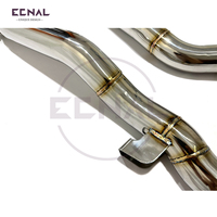 Ecnal 2011-2014 Porsche Cayenne 958.1 Échappement avant sport en acier inoxydable pour voitures 3.0T 4.8L 4.8T T304