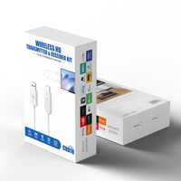 Kit émetteur-récepteur HDMI sans fil 1080P pour entreprise, portée 50M, double bande 2.4G/5G, alimentation USB, Plug & Play, appairage automatique, ensemble de diffusion