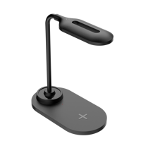 Chargeur sans fil 2 en 1 avec lampe LED, support de charge 15W pour téléphone