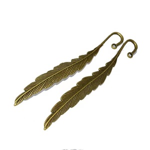 DIY Bead Charm Book Marks Clip Pendant Book Lovers <strong>Cool</strong> Cute Vintage Marker Metal Feather <strong>Bookmarks</strong> - Product Image 6