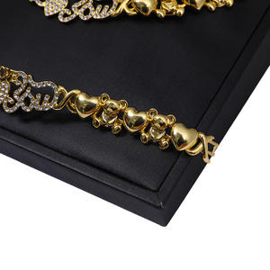 Ours en peluche plaqué or 18K, ensemble de bijoux de haute qualité pour enfants, avec je t'aime, - Product Image 5