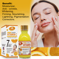 Sérum liquide pour le visage et le corps à action rapide en 7 jours, vitamine C, soin éclaircissant et illuminateur de la peau, 125 ml