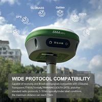 Récepteur GNSS SMA26 Plus Base et Mobile RTK GPS pour l'arpentage, Précision 1 cm, Contrôleur portable pour écran 5 pouces, Autonomie 2 jours