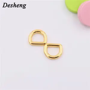 3/8Inch Vòng Dây Túi Xách Phụ Kiện Vành Đai Dây Đeo D Ring Nối Kim Loại Zip Puller Vòng