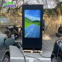 Station de recharge pour véhicules électriques MAX POWER, montage au sol, IP54, double borne, OCPP2.0, commerciale, CCS2 GBT 80kW DC