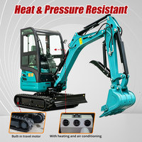 Expédition mondiale, mini-excavatrice de 3,5 tonnes, moteur Kubota CE Euro 5, petite pelleuse, excavatrices robustes pour travaux de terrassement