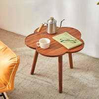 Table basse moderne nordique en bois massif durable avec garantie d'un an pour la maison, les petits appartements, le salon, la chambre, l'angle du canapé
