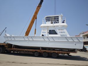 Barge de débarquement à double pont de 40 pieds (12 m) avec cabine, capacité 3001-5000 tonnes DWT, fabriquée en Chine, à vendre - Product Image 5